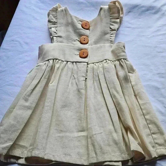 Girls Linen Dress - Picture 5 of 5